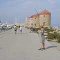 We walk the pier to the Rhodes windmills, The Cats of Rhodes, Ρόδος, Greece - 24th October 2023