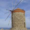 One of the traditional windmills of Rhodes, The Cats of Rhodes, Ρόδος, Greece - 24th October 2023