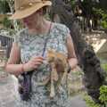 Isobel finds a very wiry kitten, The Cats of Rhodes, Ρόδος, Greece - 24th October 2023
