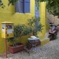 A bright yellow house near Sokratous Gardens, The Cats of Rhodes, Ρόδος, Greece - 24th October 2023