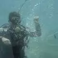 The diver makes some cool bubble rings, The Cats of Rhodes, Ρόδος, Greece - 24th October 2023