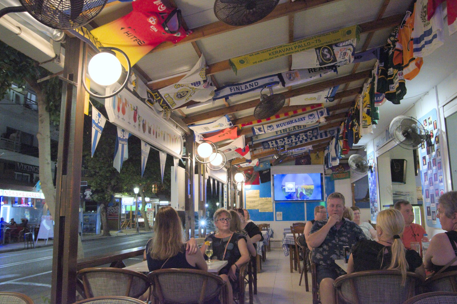 We stop for a beer in the Finnish karaoke bar from The Cats of Rhodes, Ρόδος, Greece - 24th October 2023