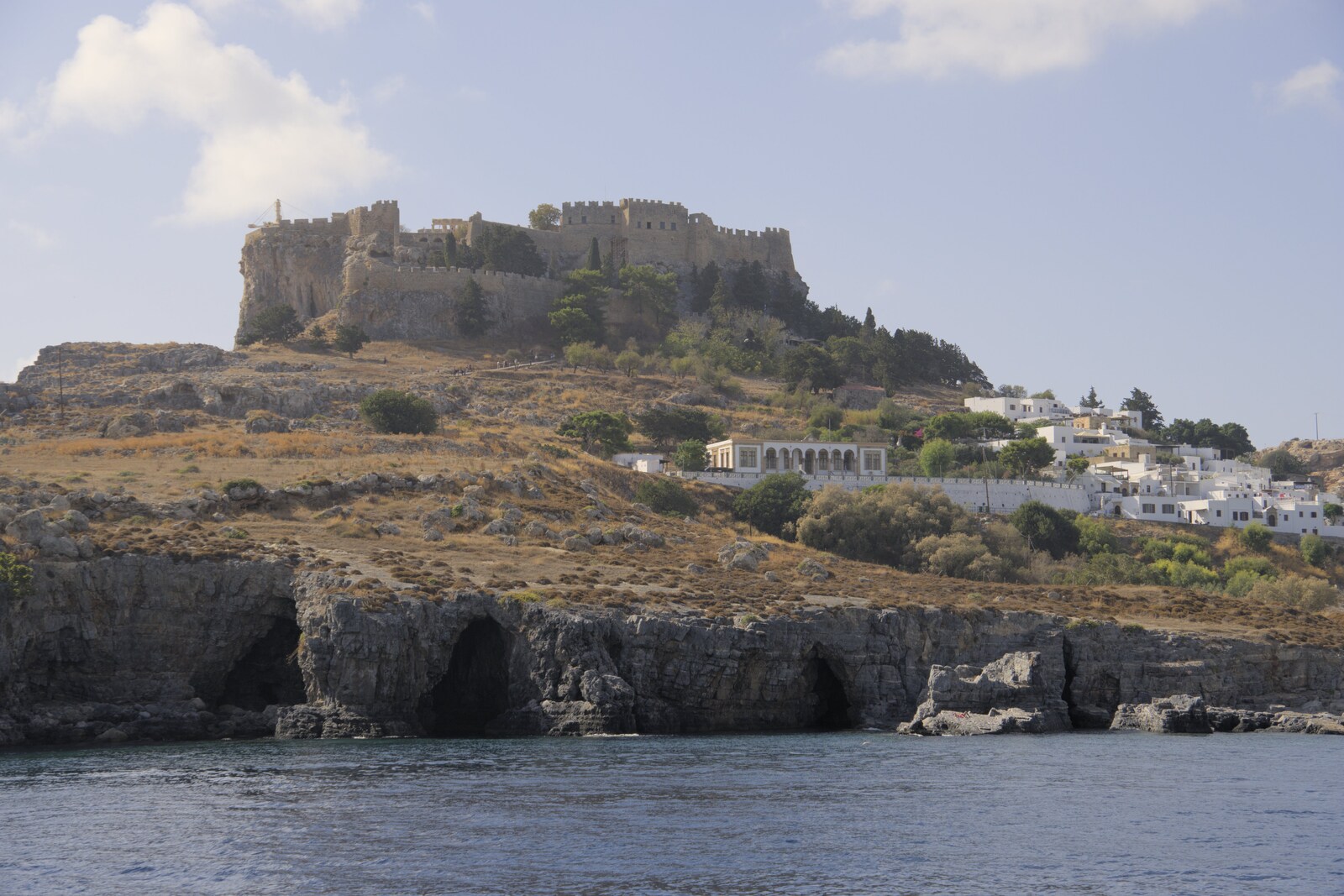 A view of the acropolis of Lindos from A Trip to Lindos and More Cats of Rhodes, Ρόδος και Λίνδος, Greece - 28th October 2023