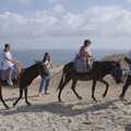 Another donkey group heads up the hill, A Trip to Lindos and More Cats of Rhodes, Ρόδος και Λίνδος, Greece - 28th October 2023