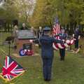 Old Glory is unfurled, A B-17 Memorial, The Oaksmere Hotel, Brome, Suffolk - 10th November 2023