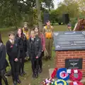 Fred looks up, A B-17 Memorial, The Oaksmere Hotel, Brome, Suffolk - 10th November 2023