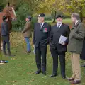 More ex-military dudes by the memorial, A B-17 Memorial, The Oaksmere Hotel, Brome, Suffolk - 10th November 2023