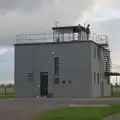 US airmen on the control tower at Thorpe Abbots, A B-17 Memorial, The Oaksmere Hotel, Brome, Suffolk - 10th November 2023