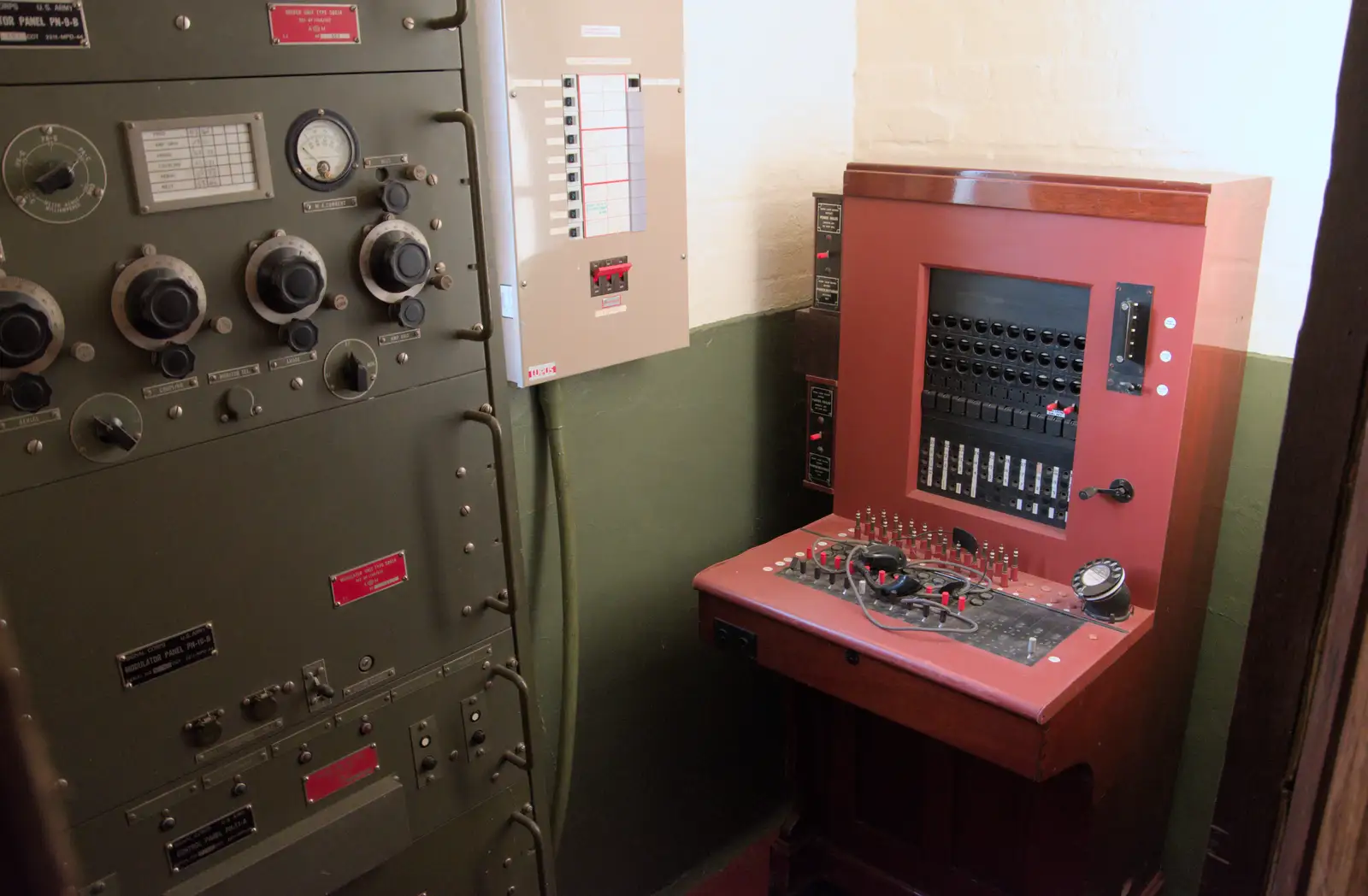 A telephone exchange, from A B-17 Memorial, The Oaksmere Hotel, Brome, Suffolk - 10th November 2023