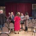 Isobel chats to the audience, The Baker's Wife, Garboldisham Village Hall, Norfolk - 18th November 2023