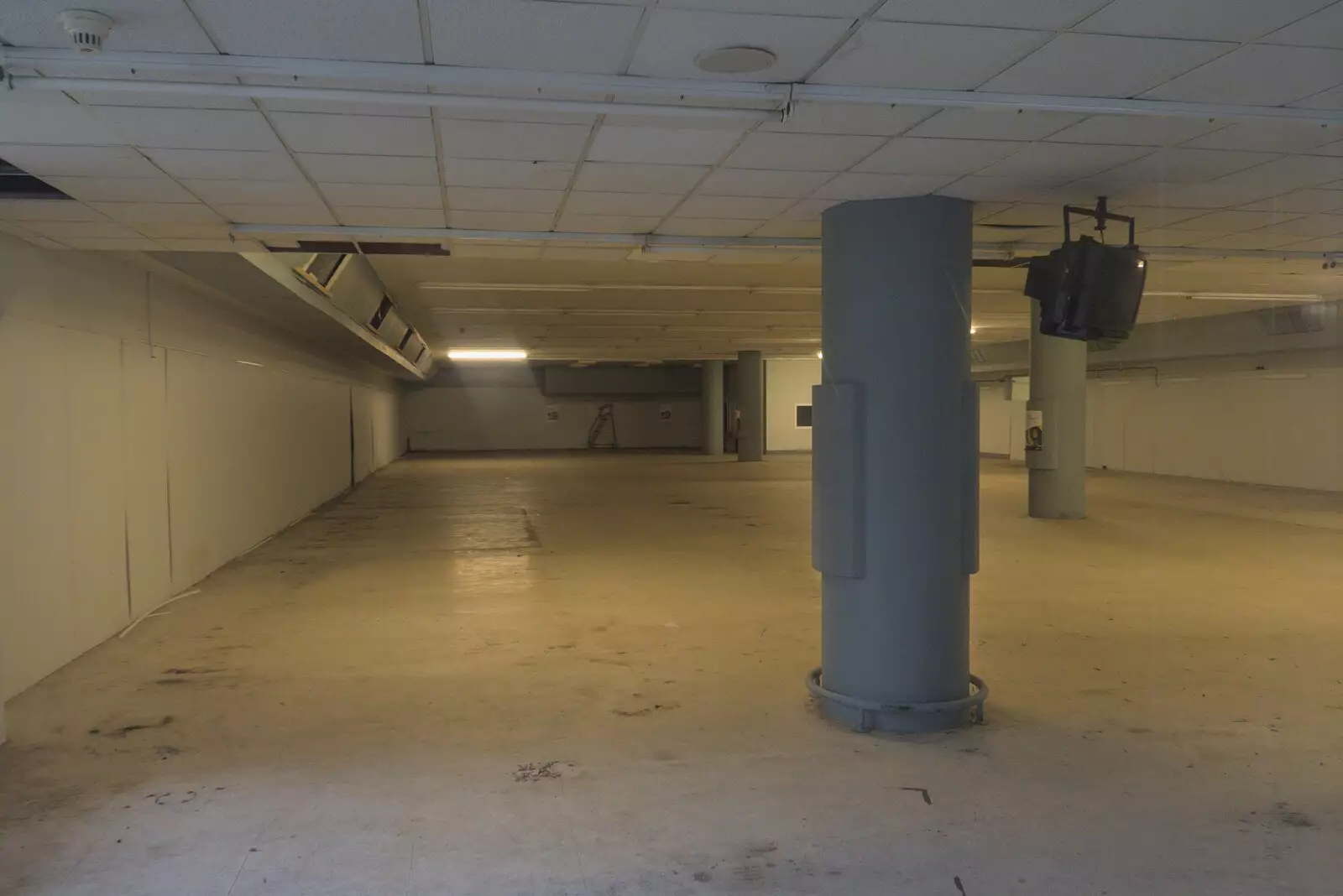 Inside the derelict showroom, from The Graffiti of HMSO and Anglia Square, Coslany, Norwich - 22nd November 2023