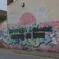 Fading graffiti on a wall, The Graffiti of HMSO and Anglia Square, Coslany, Norwich - 22nd November 2023