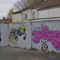 Another group of tags, with an extra raccoon, The Graffiti of HMSO and Anglia Square, Coslany, Norwich - 22nd November 2023