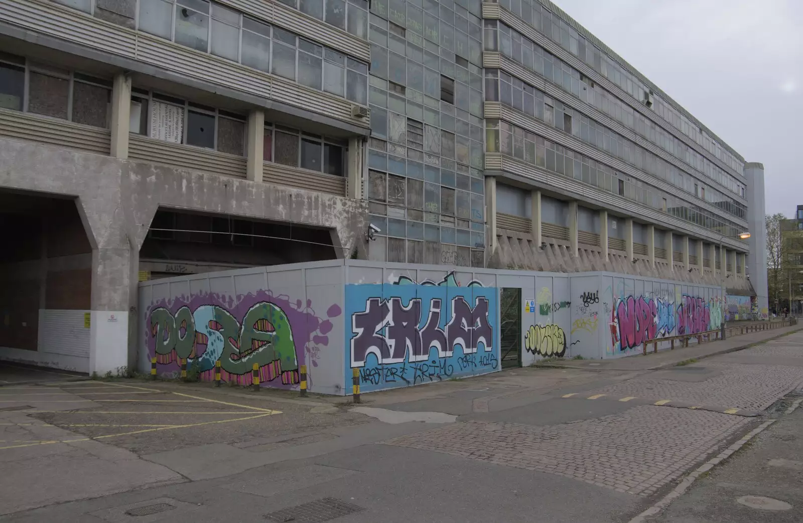 Back at the HSMO building, from The Graffiti of HMSO and Anglia Square, Coslany, Norwich - 22nd November 2023