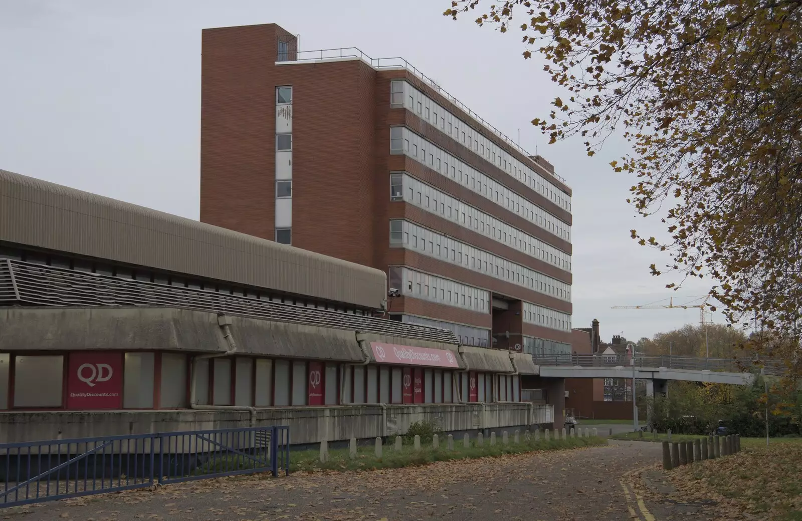 Gildengate House on Cherry Lane, from The Graffiti of HMSO and Anglia Square, Coslany, Norwich - 22nd November 2023