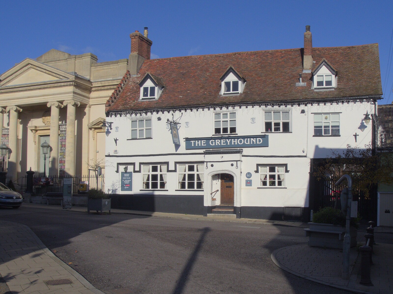 The Greyhound pub in Diss from The GSB and the Christmas Pudding Mixing, Wickham Skeith, Suffolk - 25th November 2023