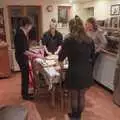 We show Millie and Sophie how to make sushi, The GSB and the Christmas Pudding Mixing, Wickham Skeith, Suffolk - 25th November 2023