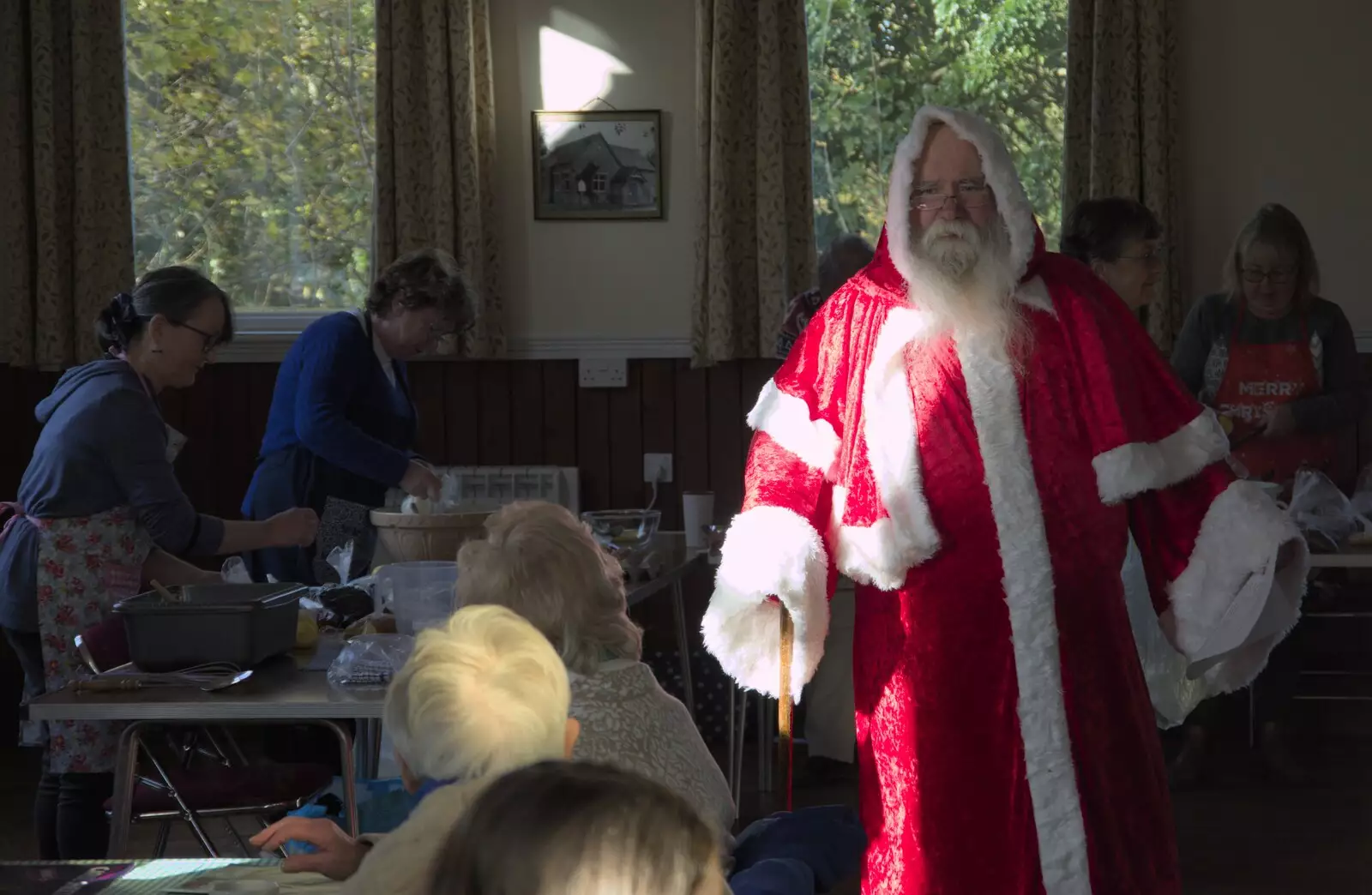 Adrian as Father Christmas, from The GSB and the Christmas Pudding Mixing, Wickham Skeith, Suffolk - 25th November 2023