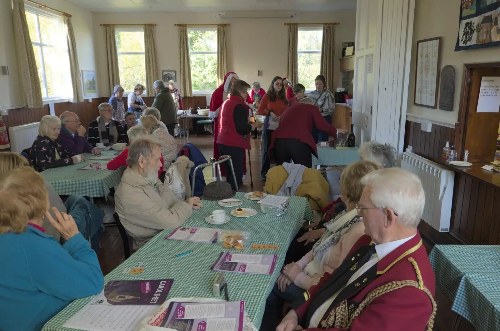 David collects a raffle prize, from The GSB and the Christmas Pudding Mixing, Wickham Skeith, Suffolk - 25th November 2023