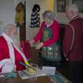 Adrian is presented with a gift, The GSB and the Christmas Pudding Mixing, Wickham Skeith, Suffolk - 25th November 2023