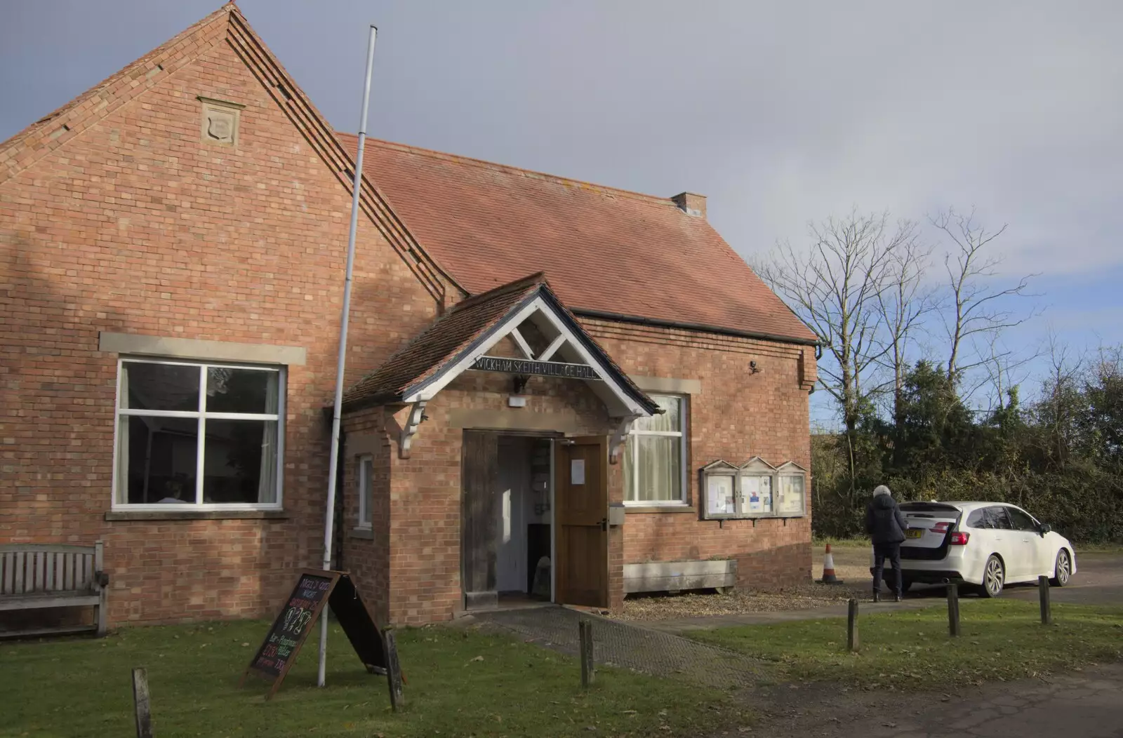 Wickham Skeith village hall, from The GSB and the Christmas Pudding Mixing, Wickham Skeith, Suffolk - 25th November 2023