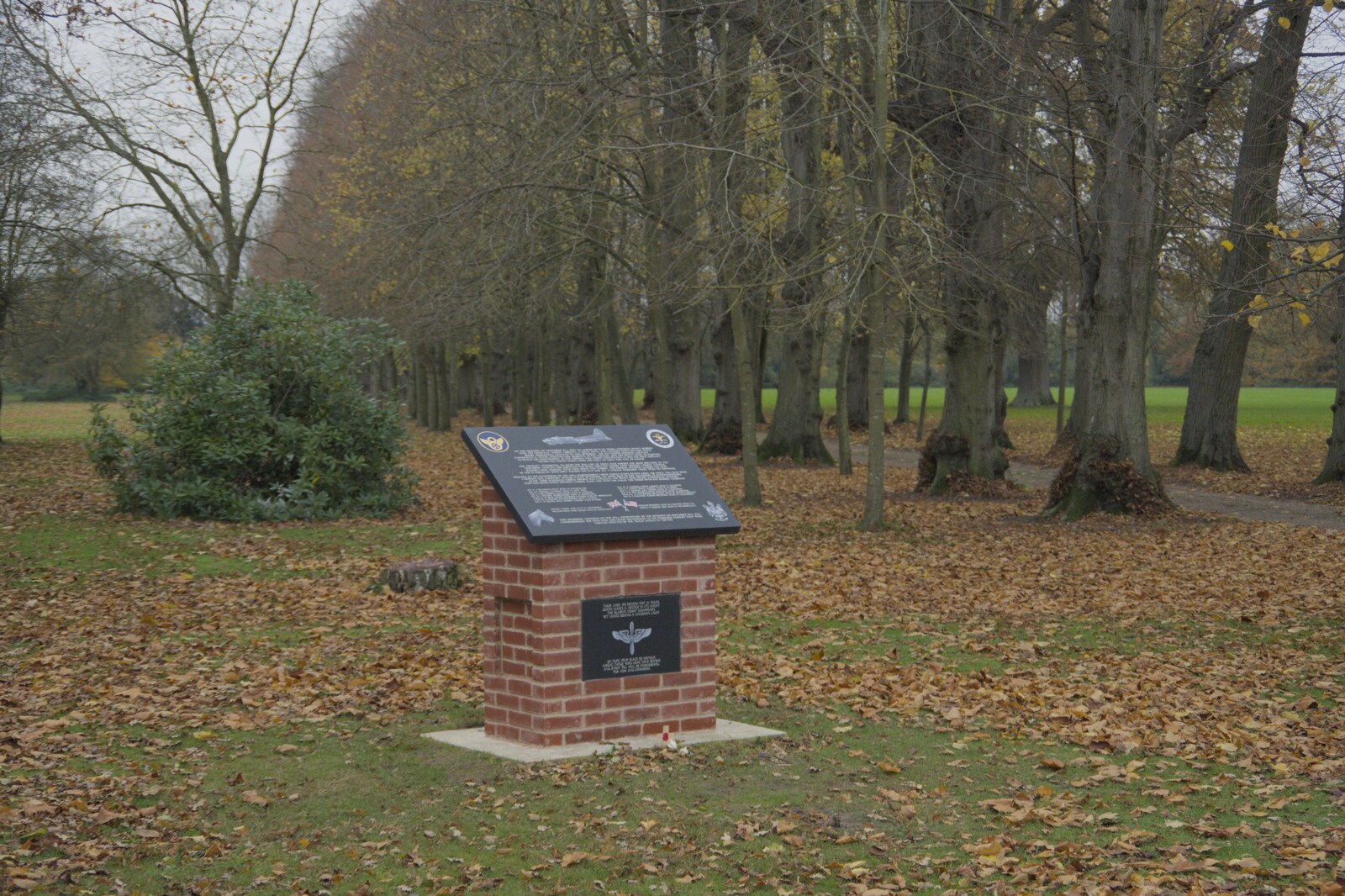 The new memorial is quieter now from The GSB and the Christmas Pudding Mixing, Wickham Skeith, Suffolk - 25th November 2023