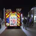 The back of a fire engine, The Christmas Lights Switch On, Eye, Suffolk - 1st December 2023
