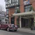 There's a nice old car outside the Maid's Head, A Tour of the Cathedral, Norwich, Norfolk - 2nd December 2023