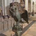 An interpretation of an unseen pelican as a lecturn, A Tour of the Cathedral, Norwich, Norfolk - 2nd December 2023