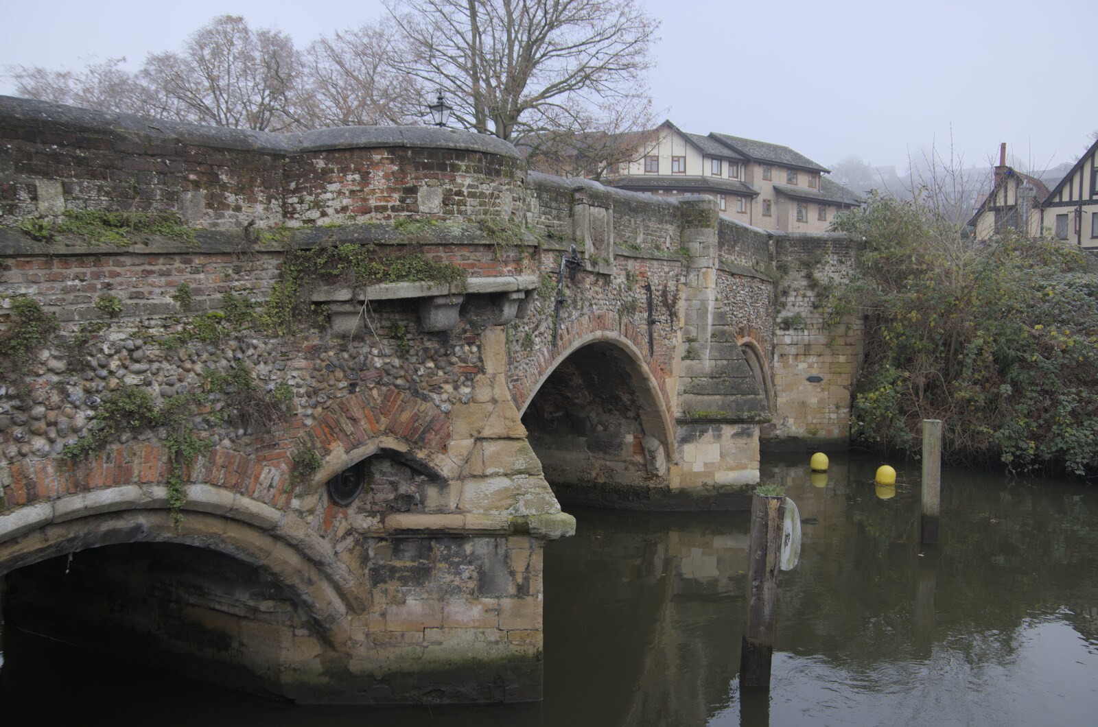 The C14th Bishop Bridge at Bishopgate from A Tour of the Cathedral, Norwich, Norfolk - 2nd December 2023