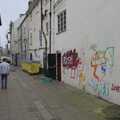 Graffiti alley off the Haymarket, SYWO and Christmas Eve in Norwich, Norfolk - 24th December 2023