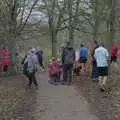 Milling around at the finish line, New Year's Eve and a 50th Park Run, Thornham, Suffolk - 31st December 2023