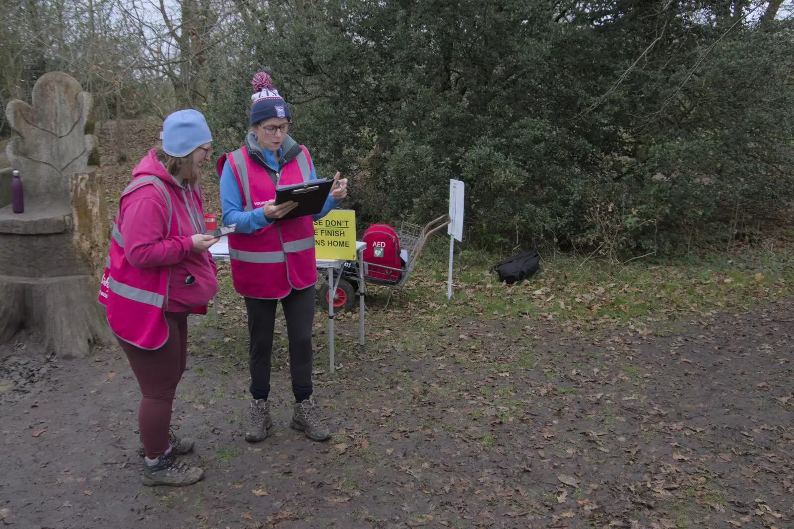 Times are recorded, from New Year's Eve and a 50th Park Run, Thornham, Suffolk - 31st December 2023