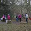 More runners cross the line, New Year's Eve and a 50th Park Run, Thornham, Suffolk - 31st December 2023