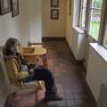 Harry waits in the back corridor, A Walk to the Swan, Hoxne, Suffolk - 1st January 2024