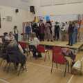 There's an ensemble moment on stage, Norwich Sushi and Pantomime Rehearsals, Occold, Suffolk - 7th January 2024