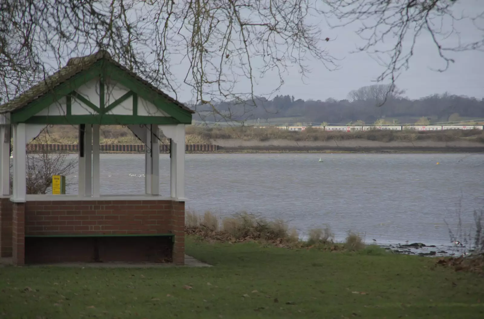 A shelter on the estuary shores, from A Postcard from Manningtree, Essex - 9th January 2024