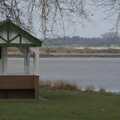A shelter on the estuary shores, A Postcard from Manningtree, Essex - 9th January 2024