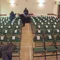 All the chairs are out and numbered, The Dove Players do Puss in Boots, Occold, Suffolk - 13th January 2024