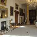 The fireplace in the library, The Preservation of Ickworth House, Horringer, Suffolk - 18th January 2024