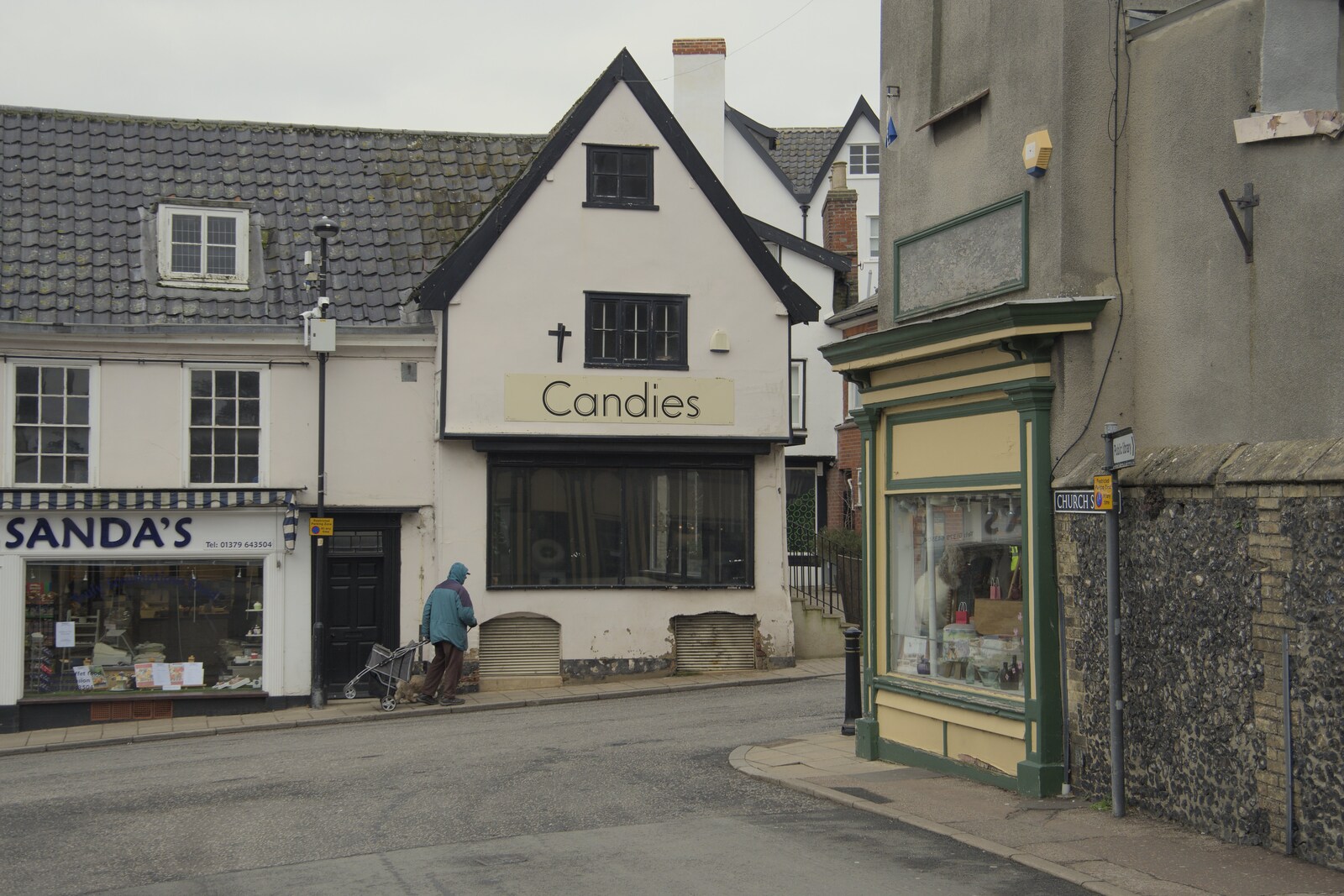 Sanda's and Candies on Market Place in Diss from A February Miscellany, Diss and Woodbridge, Suffolk - 3rd February 2024