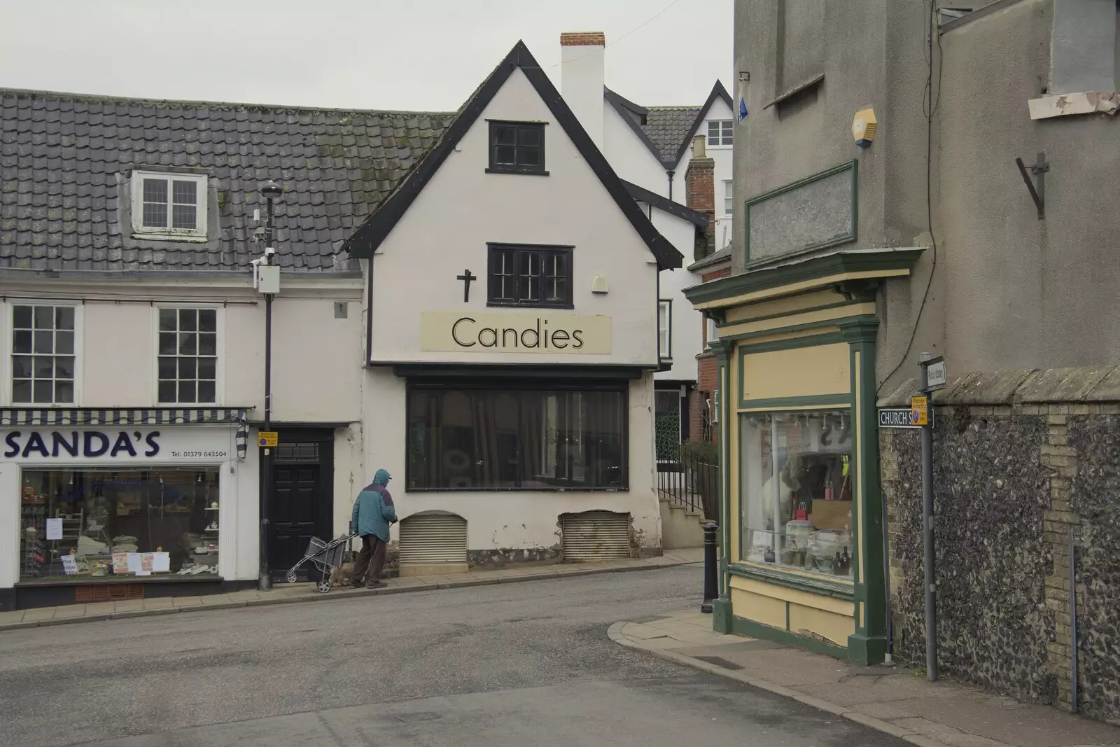 Sanda's and Candies on Market Place in Diss, from A February Miscellany, Diss and Woodbridge, Suffolk - 3rd February 2024