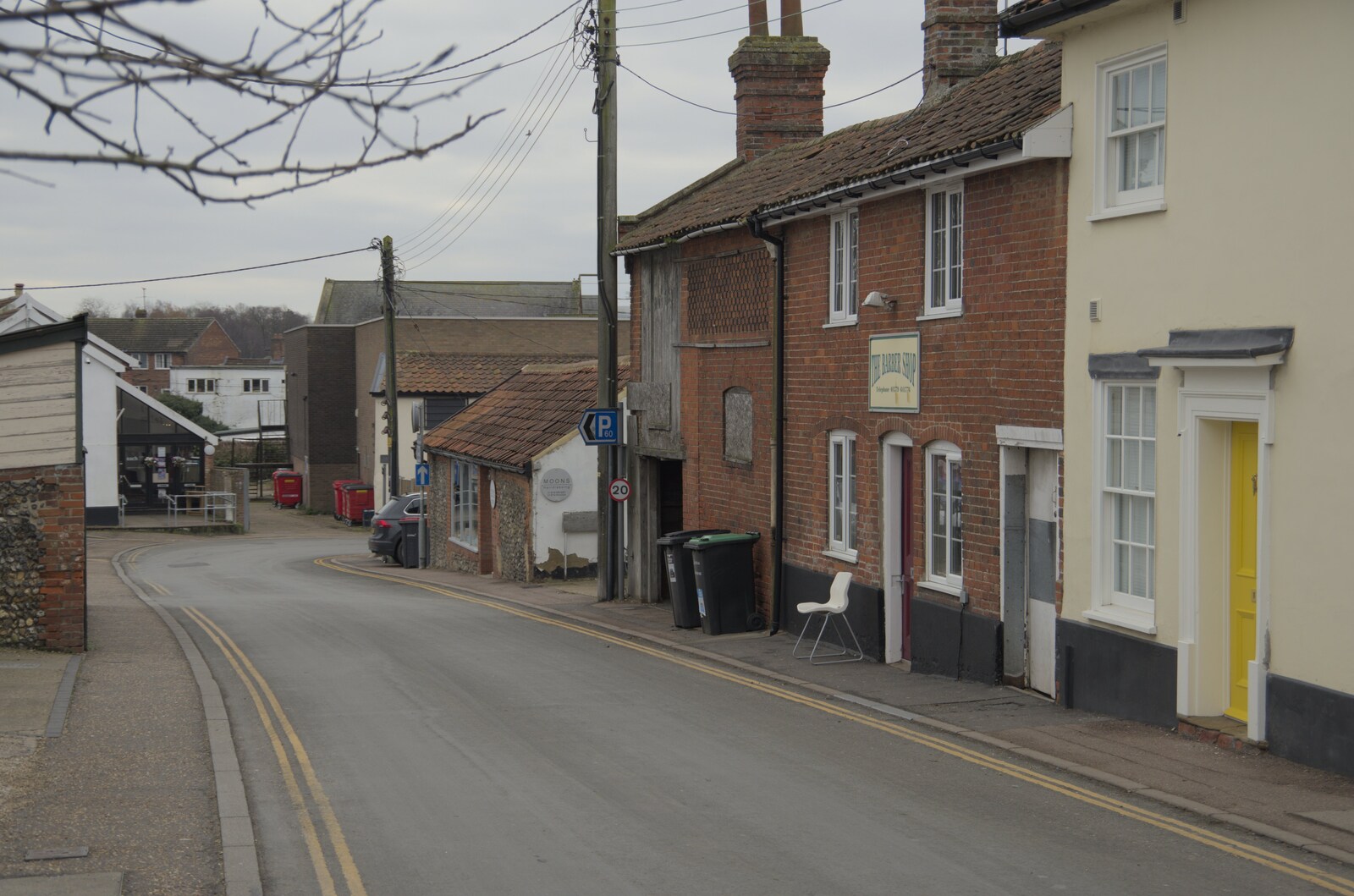 Looking down Chapel Street from A February Miscellany, Diss and Woodbridge, Suffolk - 3rd February 2024