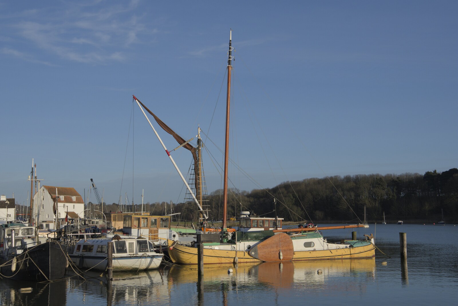 A traditional sailing barge from A February Miscellany, Diss and Woodbridge, Suffolk - 3rd February 2024