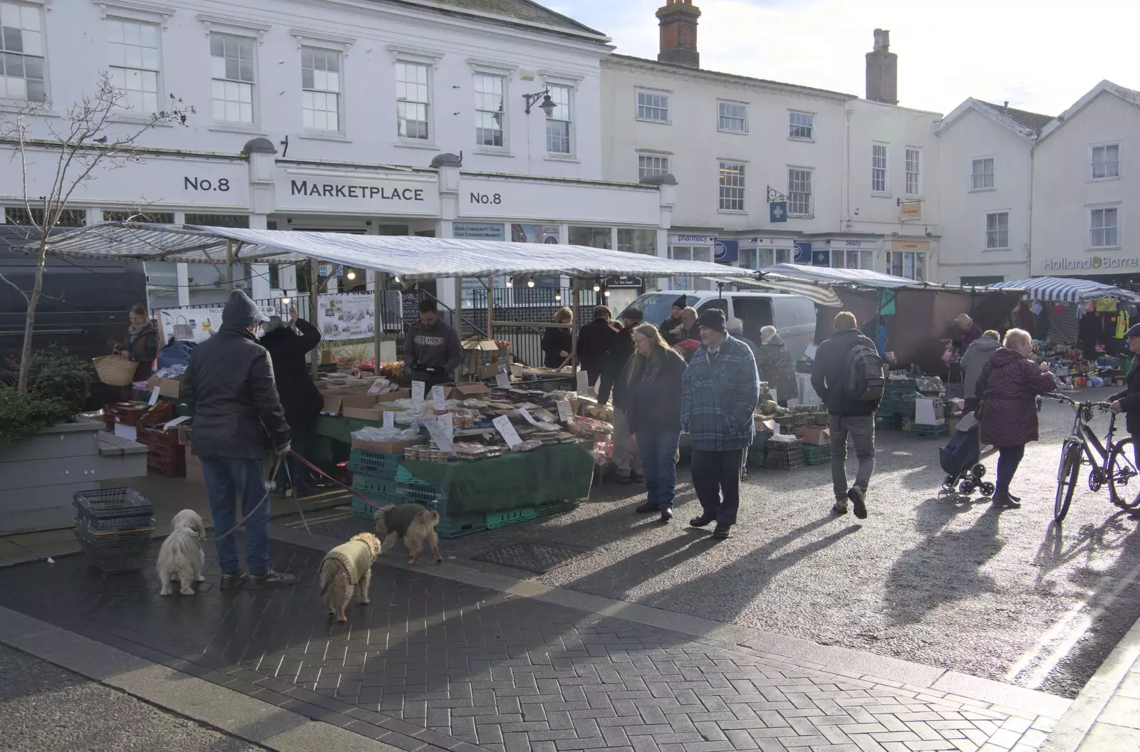 More Friday market action in Diss, from A February Miscellany, Diss and Woodbridge, Suffolk - 3rd February 2024