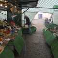 The greengrocer's stripey tunnel, A Long Walk Around the Airfield, Eye, Suffolk - 11th February 2024