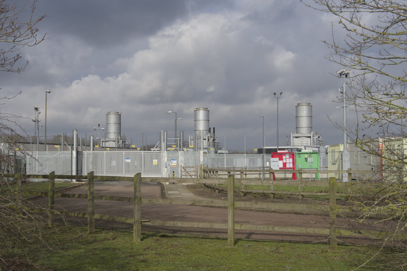 The gas terminal at Eye Airfield from A Long Walk Around the Airfield, Eye, Suffolk - 11th February 2024