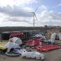 A pile of building junk on the airfield, A Long Walk Around the Airfield, Eye, Suffolk - 11th February 2024