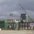 The new gas power station is being built, A Long Walk Around the Airfield, Eye, Suffolk - 11th February 2024