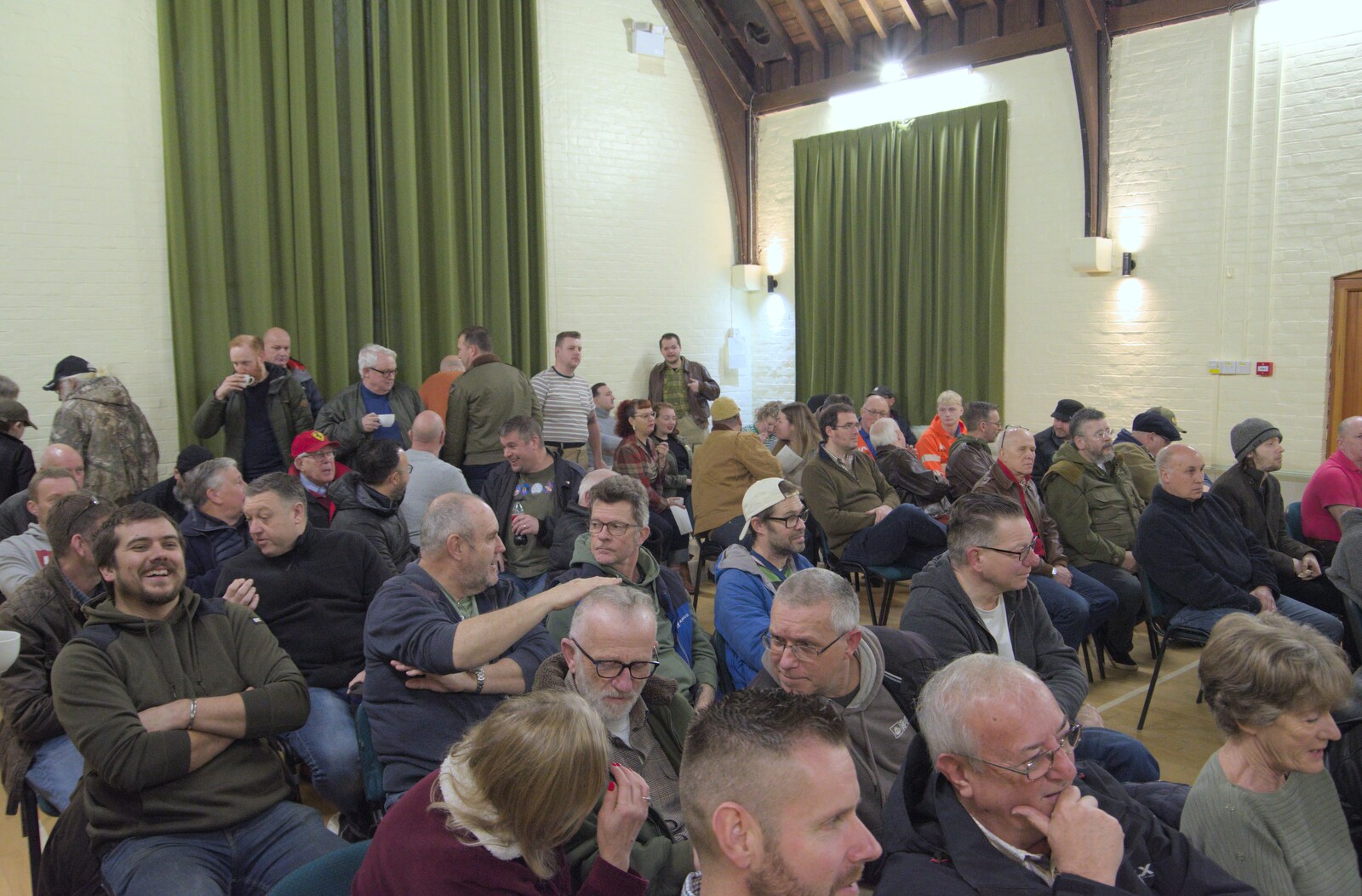 St. Edmund's Hall in Hoxne is packed from Framlingham, Aldeburgh and the USAAF Heritage Trust, Hoxne, Suffolk - 14th February 2024 